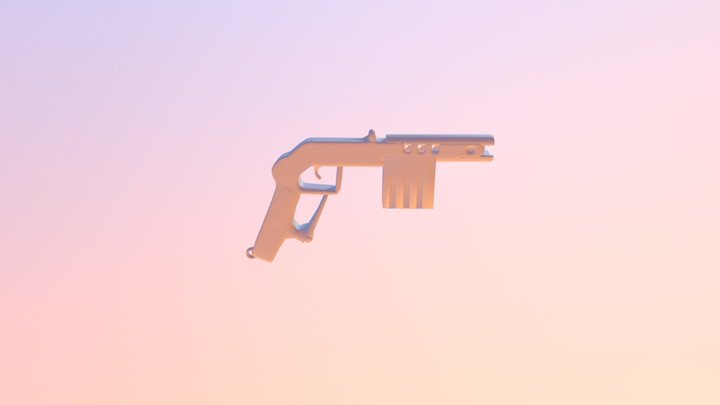Pistol Shotgun2 Draft 3D Model