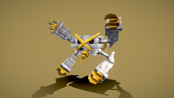 Mega Metagross Shiny (Cobblemon Unofficial) 3D Model