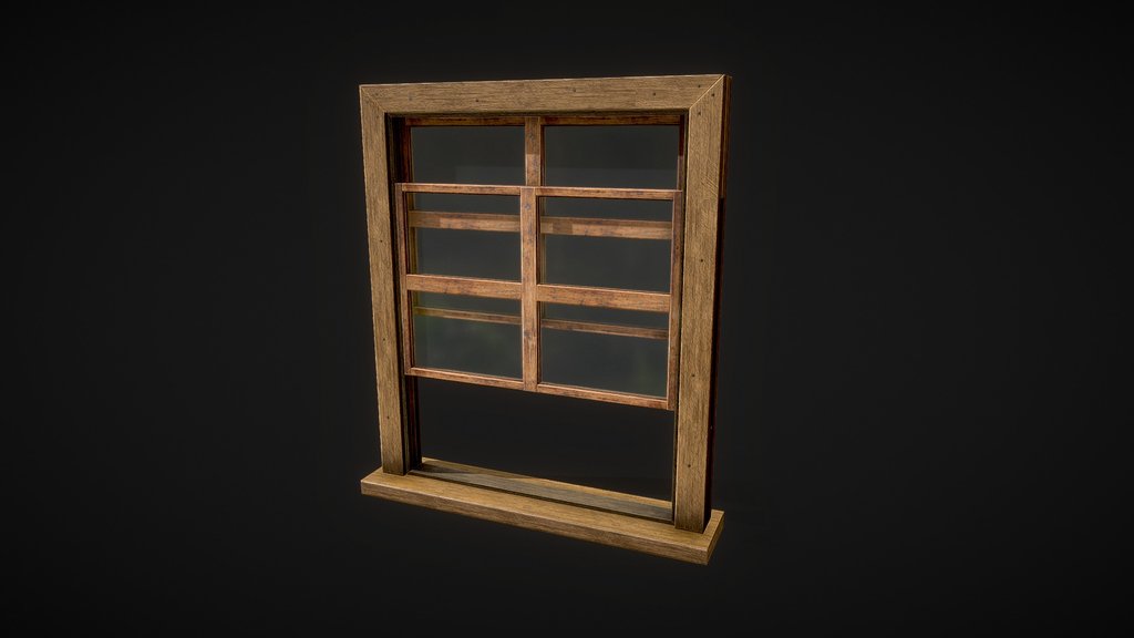 Wooden double hung window