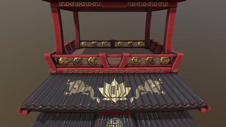 Partouche Chinese Pagoda 3D Model