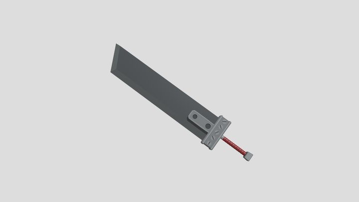 Cloud Sword Asset 3D Model