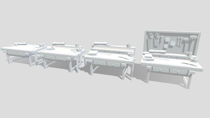 Workbenches [Commission] 3D Model