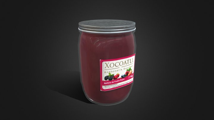 Xocoatli Relleno de Frutos Rojos 3D Model