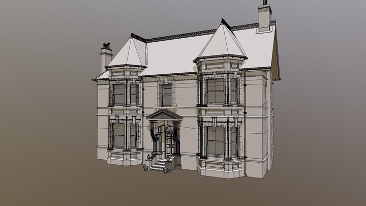 Mansion 1 - Victorian Capers 3D Model