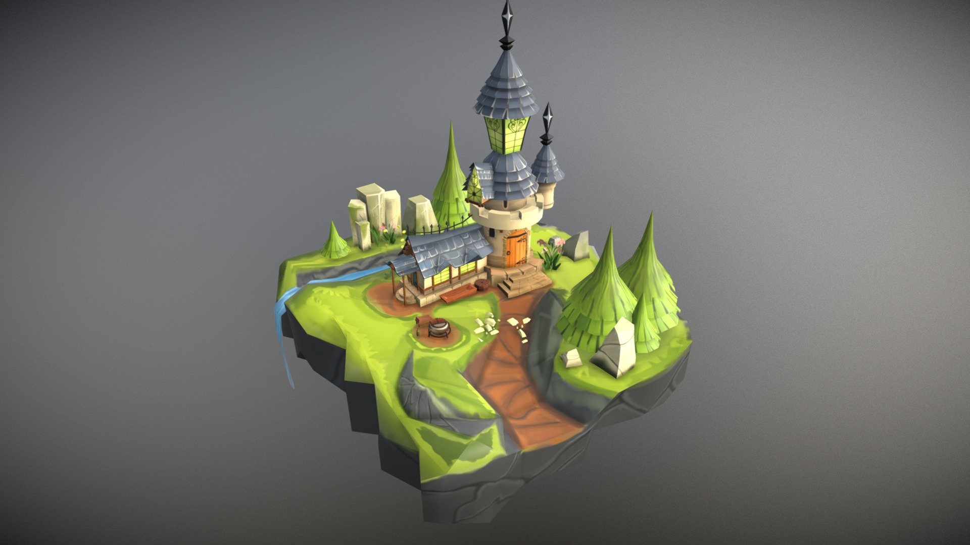 Enviroment-castle — Sketchfab embed 3D viewer