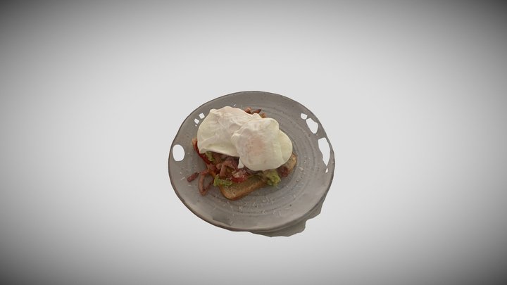 Poached Eggs 3D Model