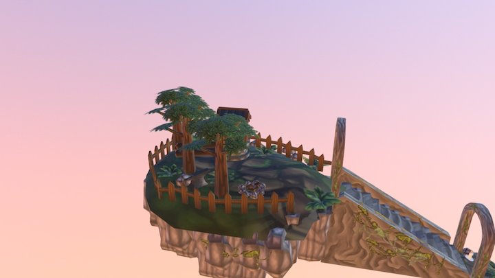 Keep It Low Poly island 3D Model