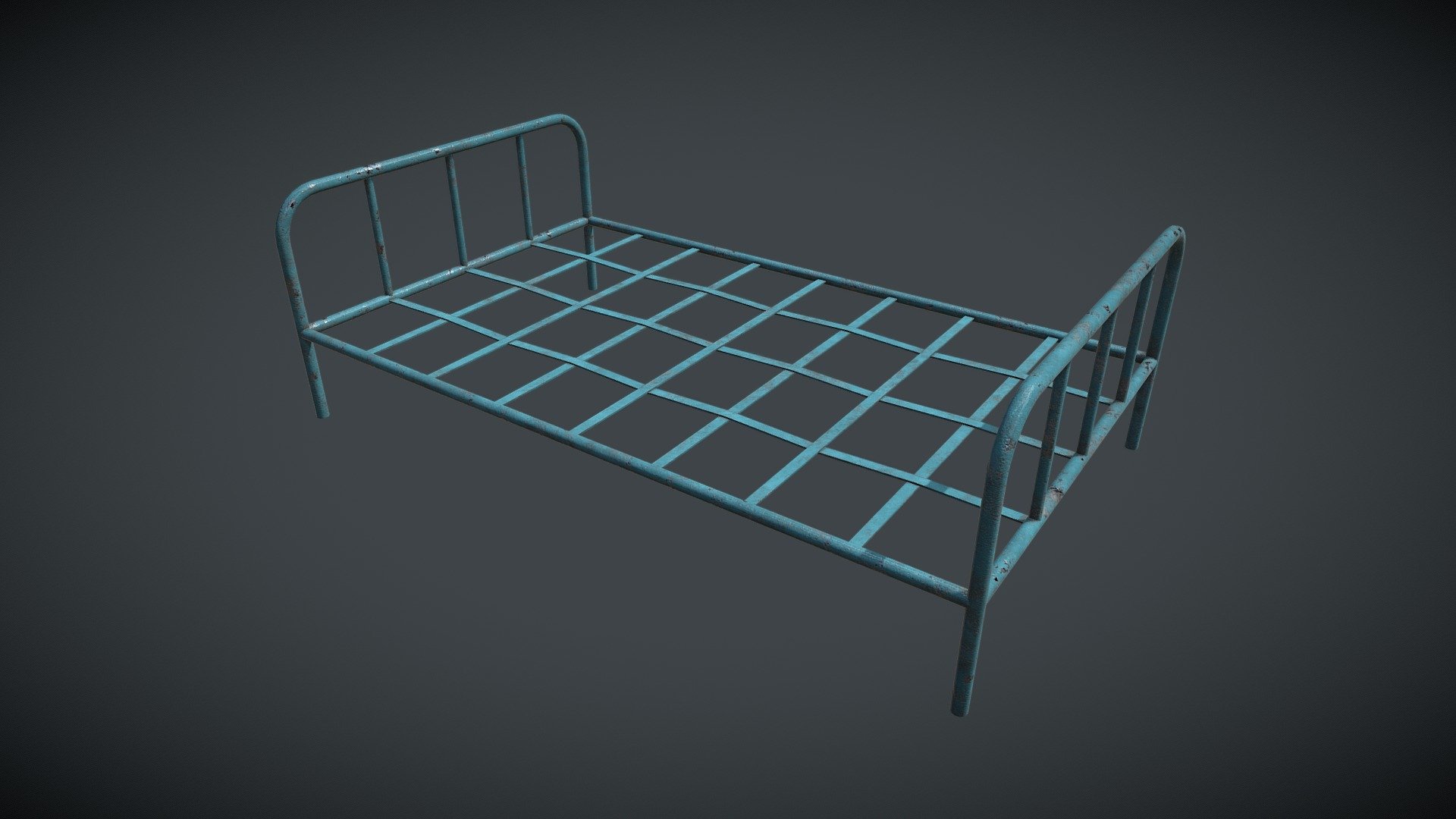 Iron Bed Frame 3D Model - 3D CAD Browser