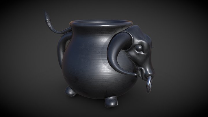 Bull Mug 3D Model