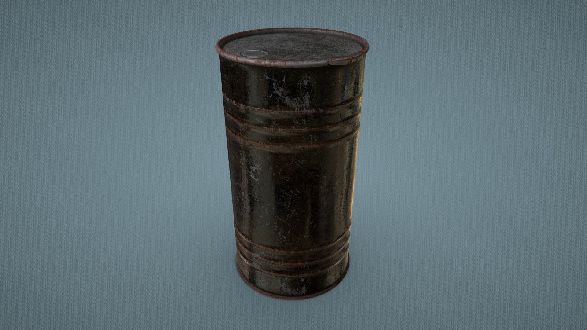 Black barrel | Game-ready | PBR | 4K