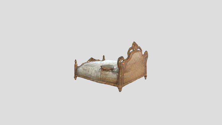 Royal Bed 3D Model
