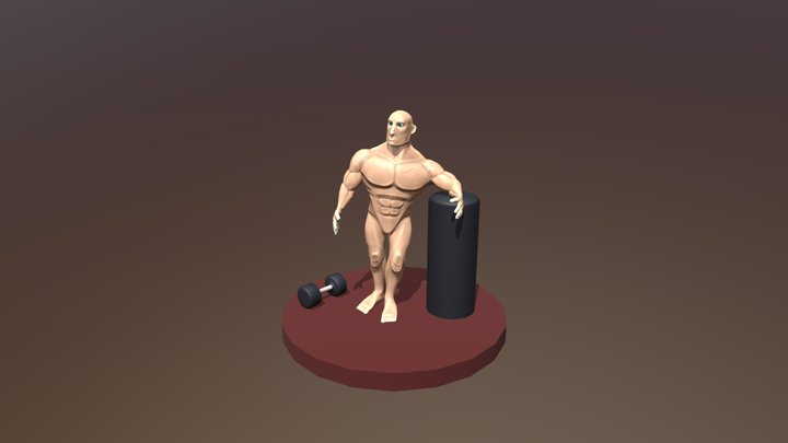 Stylized Human Anatomy Character 3D Model