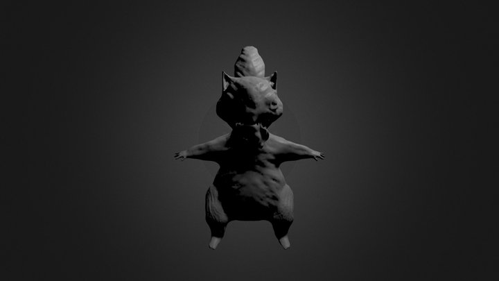 Rabid Squirrel  3D Model
