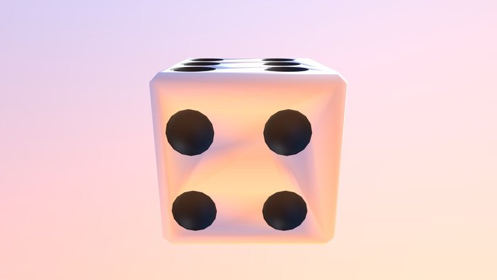 6-sided Dice 3D Model