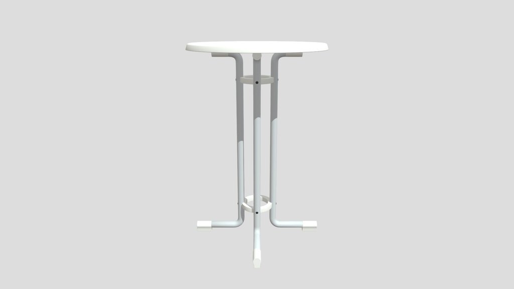 White Outdoor Standing Table