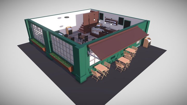Café 3D Model