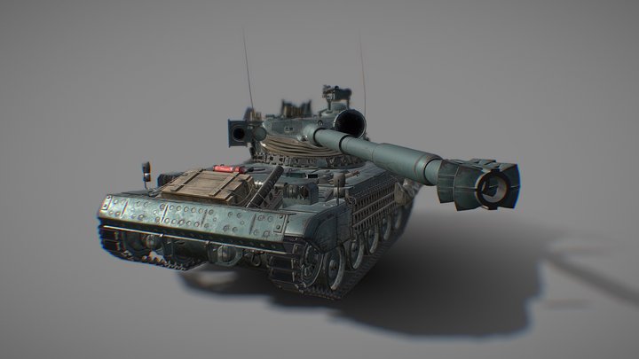 AMX - 13 (textured) 3D Model