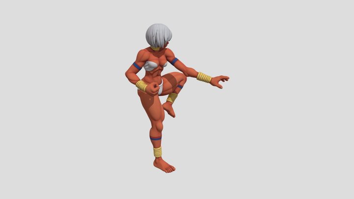 girl warrior bikini 3D Model