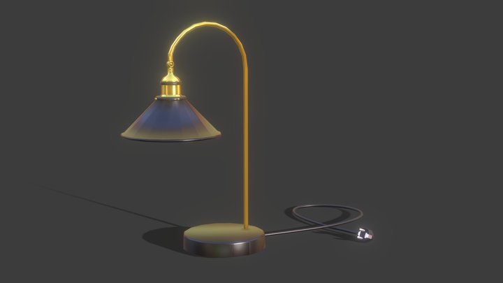 Lamp Game ready 3D Model