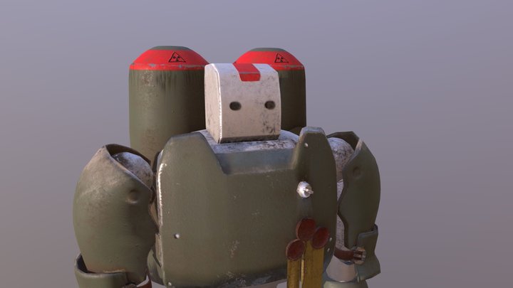 Vampire Hunter Robot 3D Model