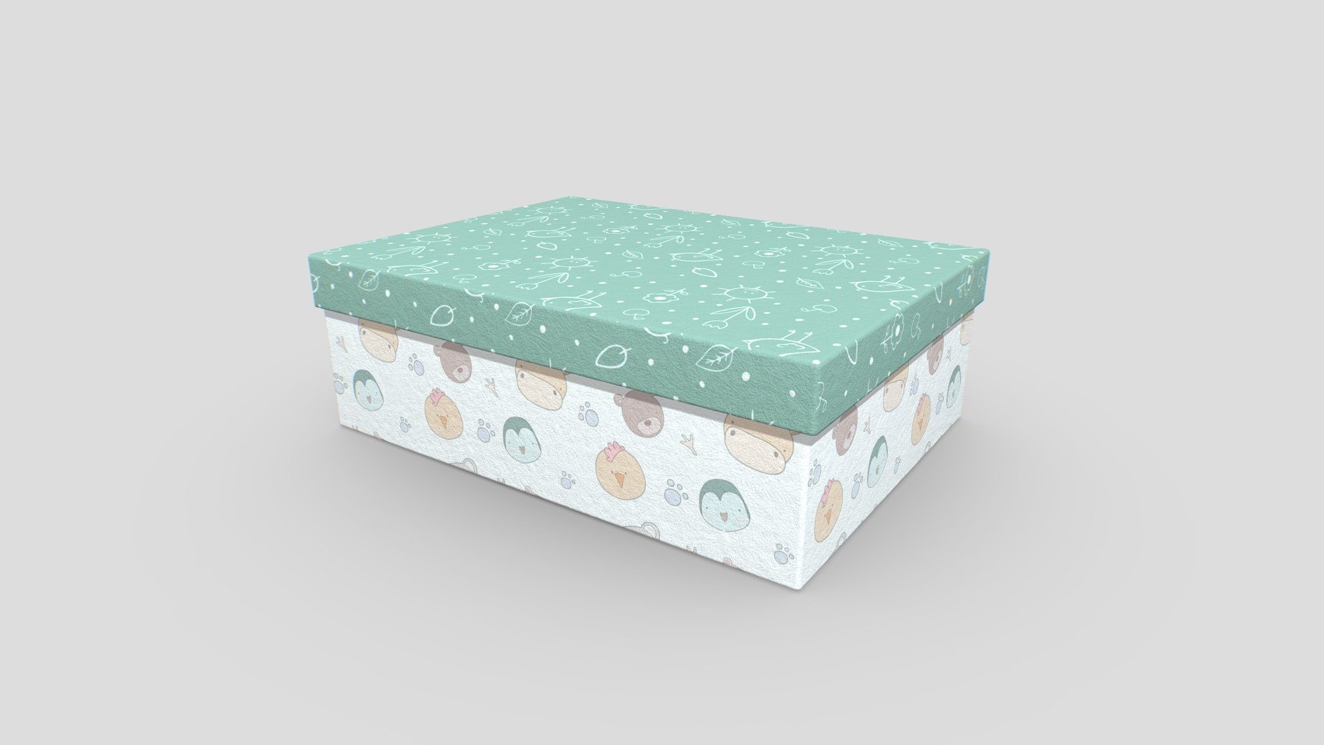 Decorative Paper Box Buy Royalty Free 3D model by Donadel Studio