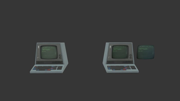 Simple Old Computer – Free 3D Model STL