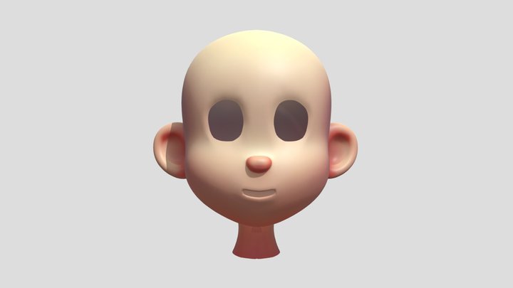 stylized Head model 3D Model