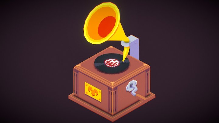 Record player 3D Model
