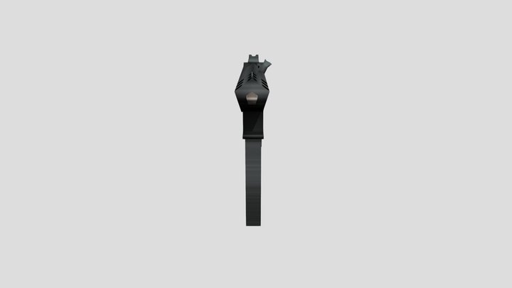Lowpoly Tec9 Rigged 3D Model