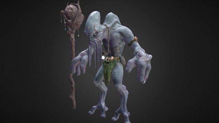 Alien Character 3D Model