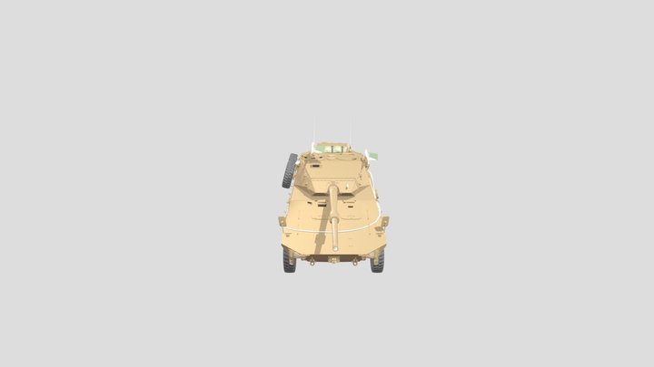 Rooikat Consep (Eland chassis) 3D Model