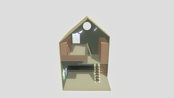 my room helft af 3D Model