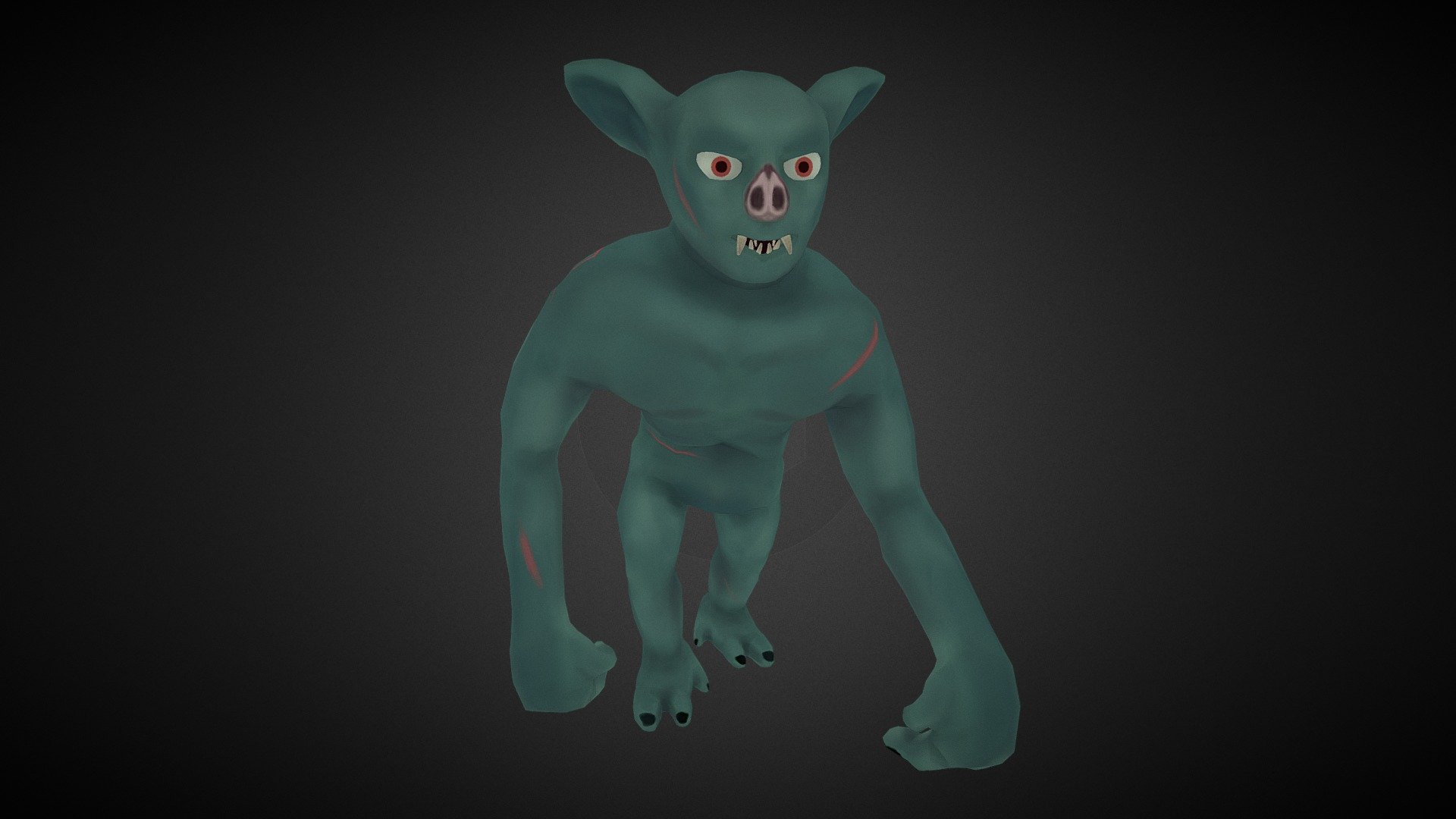 Ape-like Goblin (Gameready)
