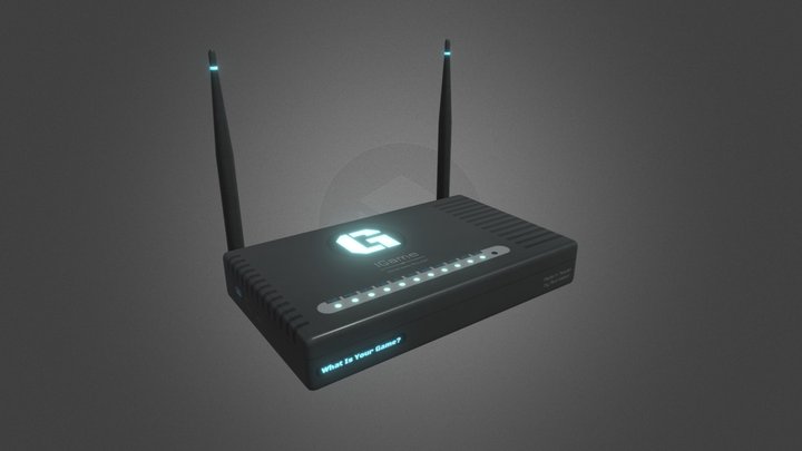 IGame WiFi Router 3D Model