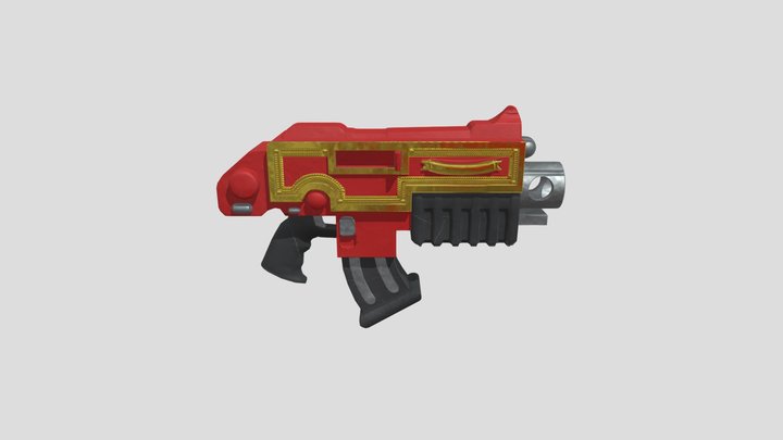 Relic Style Bolter 3D Model