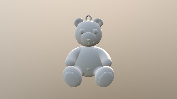 Teddy bear charm 3D Model