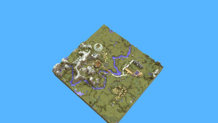 Awesome Realm World 3D Model