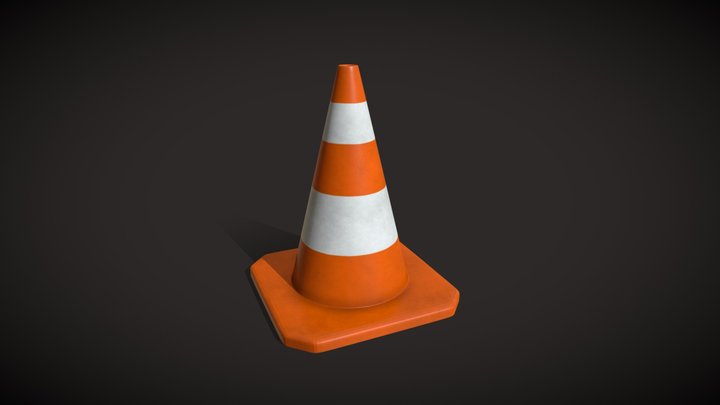 Traffic Cone 3D Model
