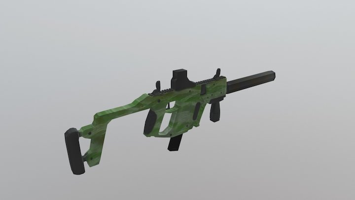 Kriss Vector Camo Low Rez Normal Map 3D Model