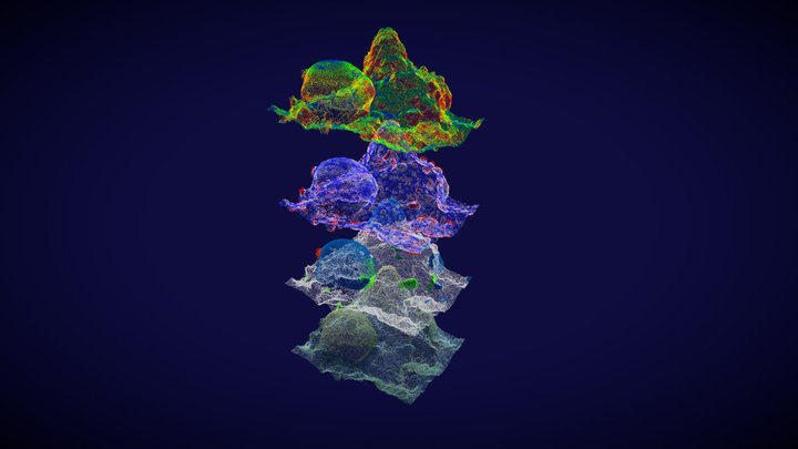 Seascape analysis at small scale 3D Model