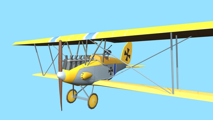 Flying Circus Plane 3D Model