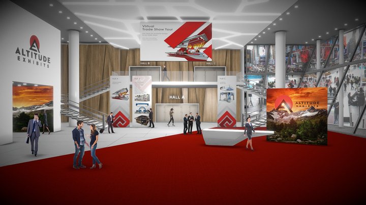 Altitude Exhibit Convention Hall 3D Model