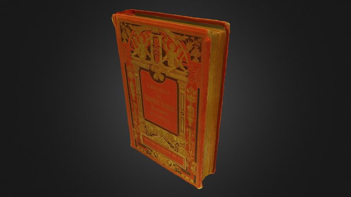 Old french book (1888) 3D Model