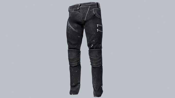 Distressed Jeans 3D Model