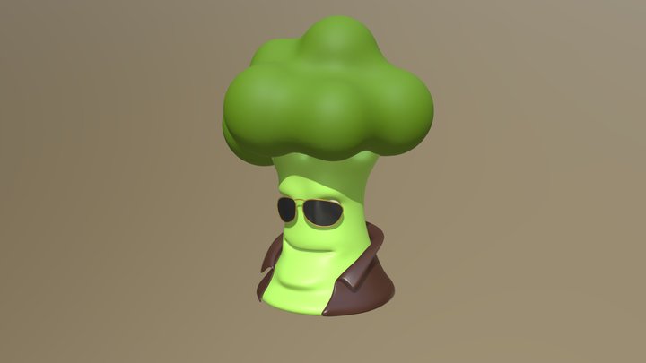 Cool Broccoli 3D Model
