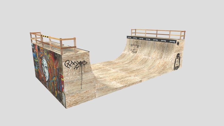Halfpipe UV - Assignment 5 - DIG4780C 3D Model