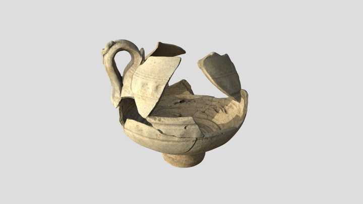 Jarrita Pintada al Manganeso s. XVI-XVII Cehegín 3D Model