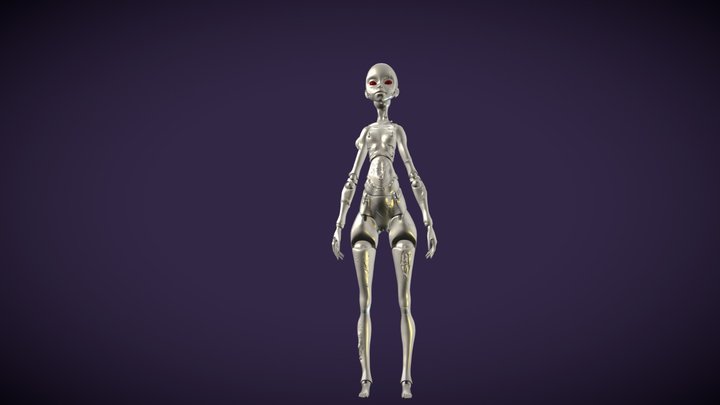 Doll Bjd Zombie Bouillette low poly 3D Model