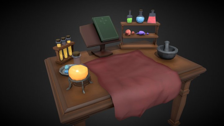 Alchemy Table 3D Model