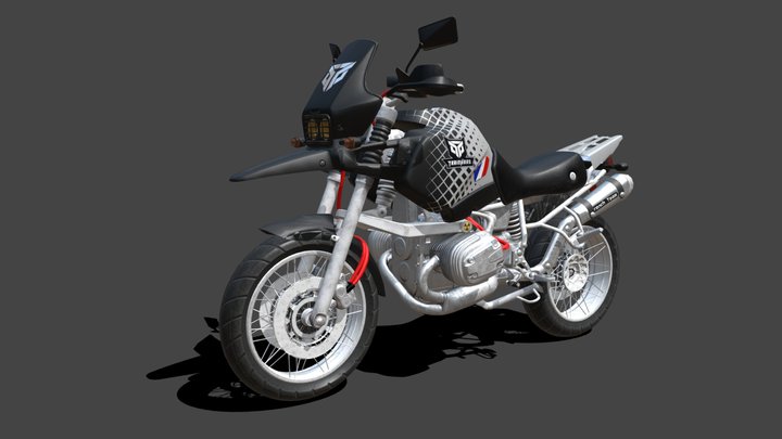 Motorcycle PUBG  TrainHard concept Skin 3D Model